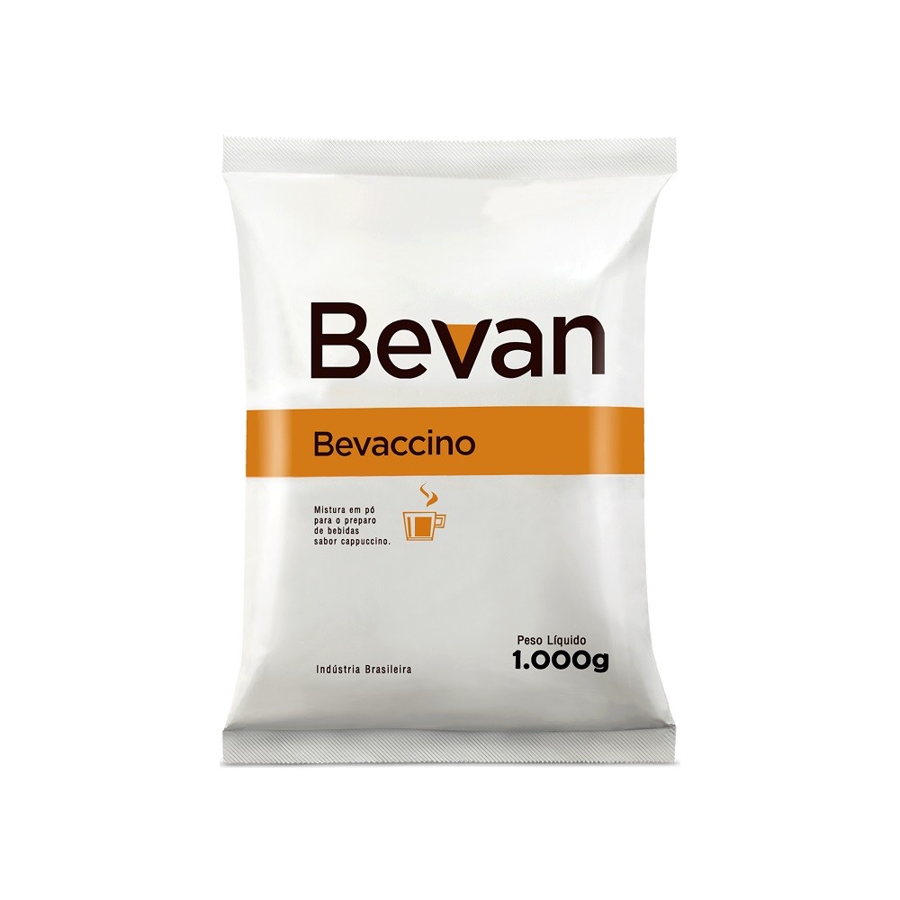 Preparo Em Po Sabor Cappuccino Bevaccino Bevan 1kg em Oferta na Shopee