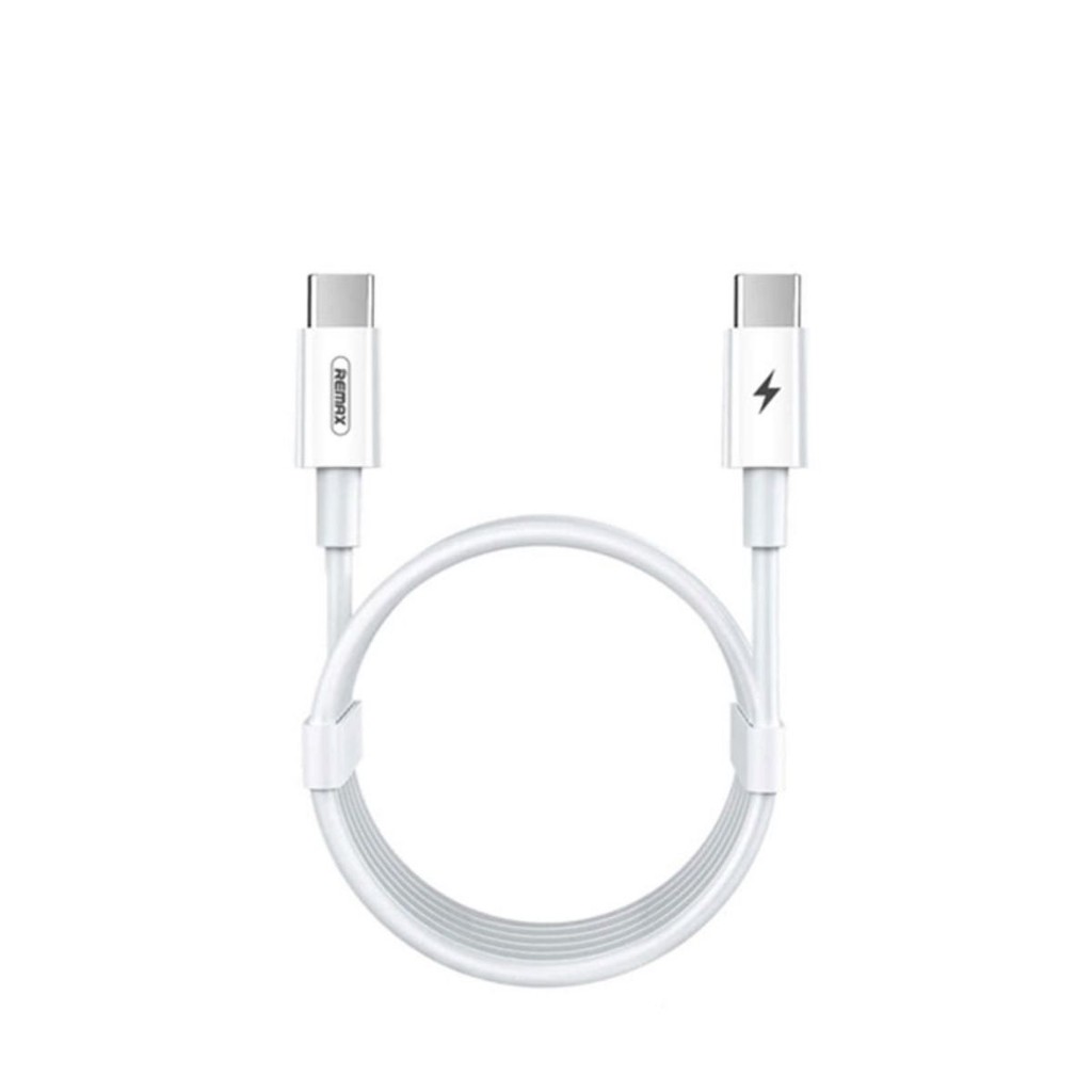 Cabo USB-C para Tipo-C Dual Type-C Remax Super PD flash charging RC-135C 100cm Samsung, iPhone 15, Xiaomi, Motorola