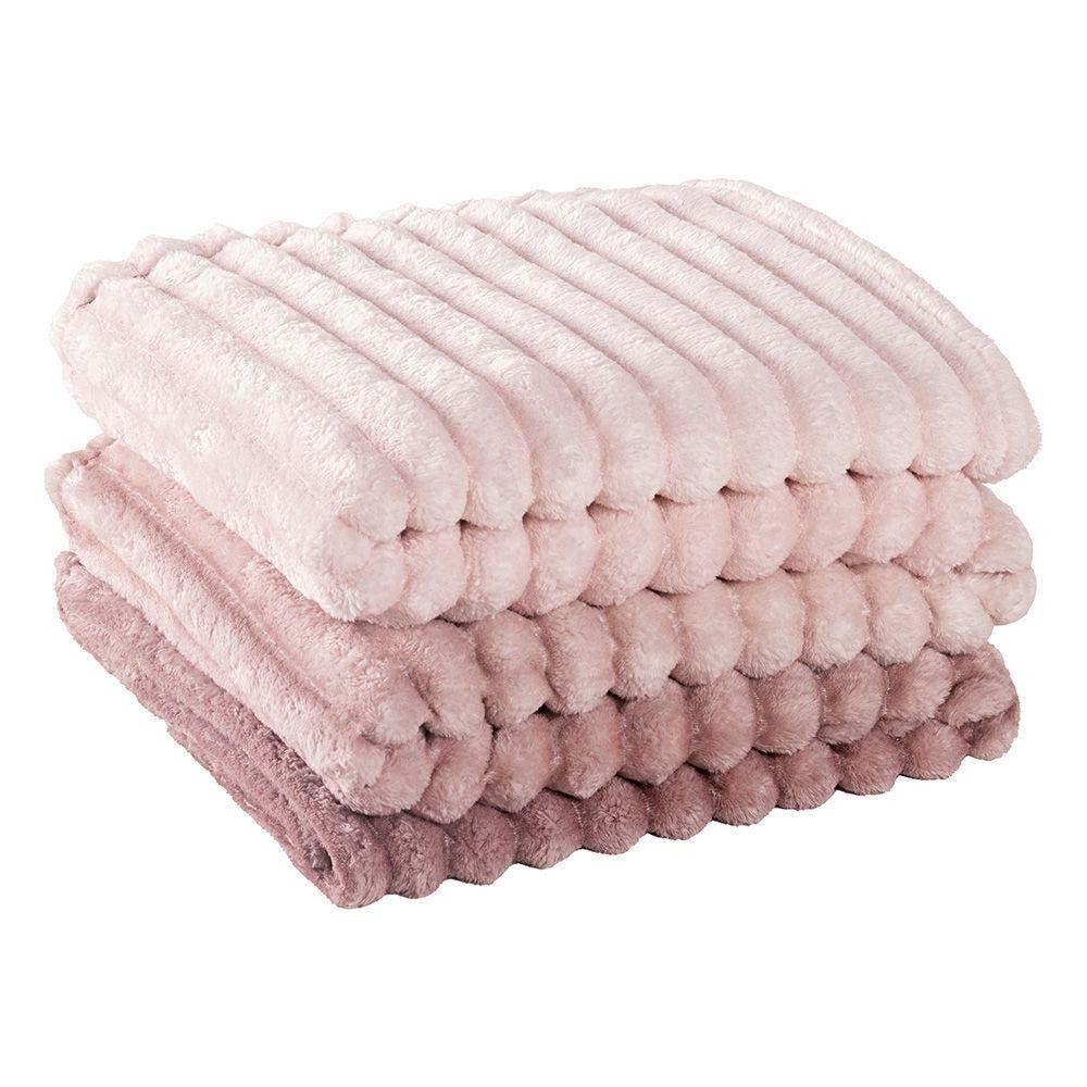 Cobertor Galaxy Queen Manta Ultrasoft Alto Relevo Degradê Super Macia - Pancake - Rosê em Oferta na Shopee