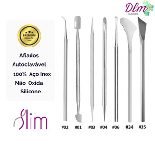 Kit Cutelaria Pedicure Profissional Slim Instrumentos 7 Peças Inox - Promoção em Oferta na Shopee