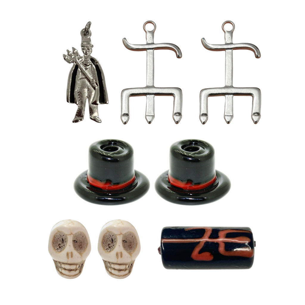 Kit Pingentes + Firma Guia Exú Tranca Rua das Almas Umbanda em Oferta na Shopee