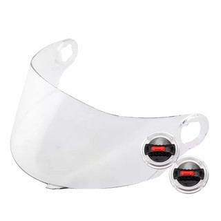 VISEIRA CAP LS2 FF358 FW3 HELT STRADA CRISTAL + BOTÃO REPARO