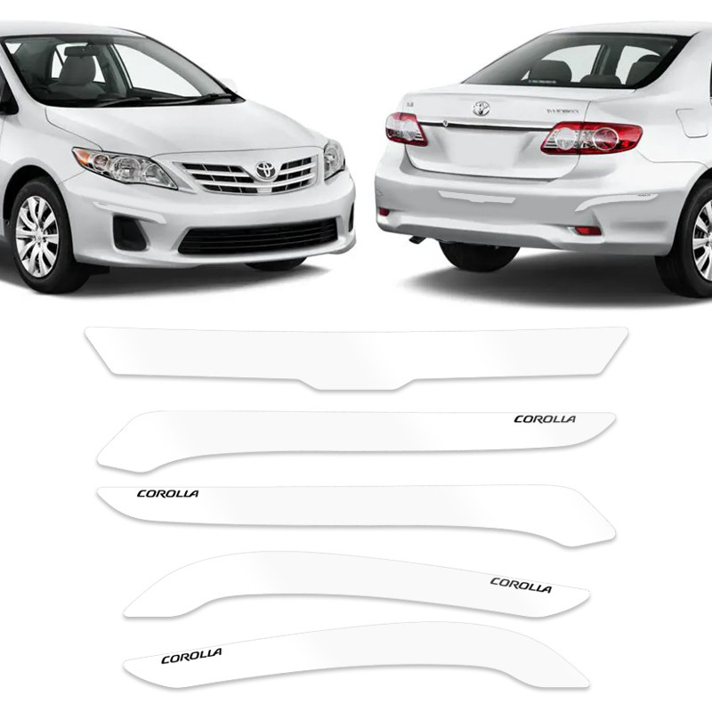 Protetor de Para-choque Corolla Resinado Transparente em Oferta na Shopee