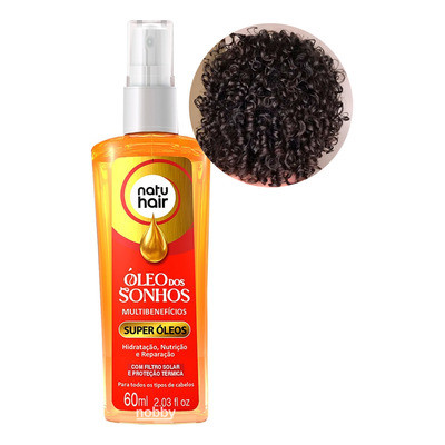 Óleo dos Sonhos Super Óleos Natuhair 60 ml Proteçao Termica em Oferta na Shopee
