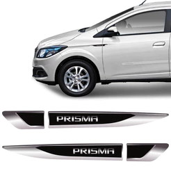Aplique Lateral Prisma Decorativo Emblema Resinado Par