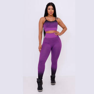 Conjunto Academia Feminina Leging Top  De Alça Treino Yoga em Oferta na Shopee