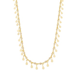 COLAR DE GOTINHAS SOFIA ZIRCÔNIAS FOLHEADO A OURO 18K em Oferta na Shopee