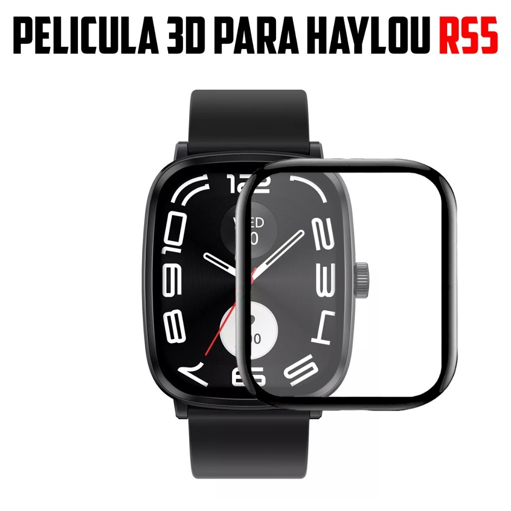 ATALHOBR Pelicula super resistente pelicula com borda 3D para Smartwatch Haylou Rs4 Plus RS5