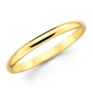 Aliança 2mm de Casamento noivado banhado Ouro 18k Tradicional Original + Solitário (1 UNIDADE)