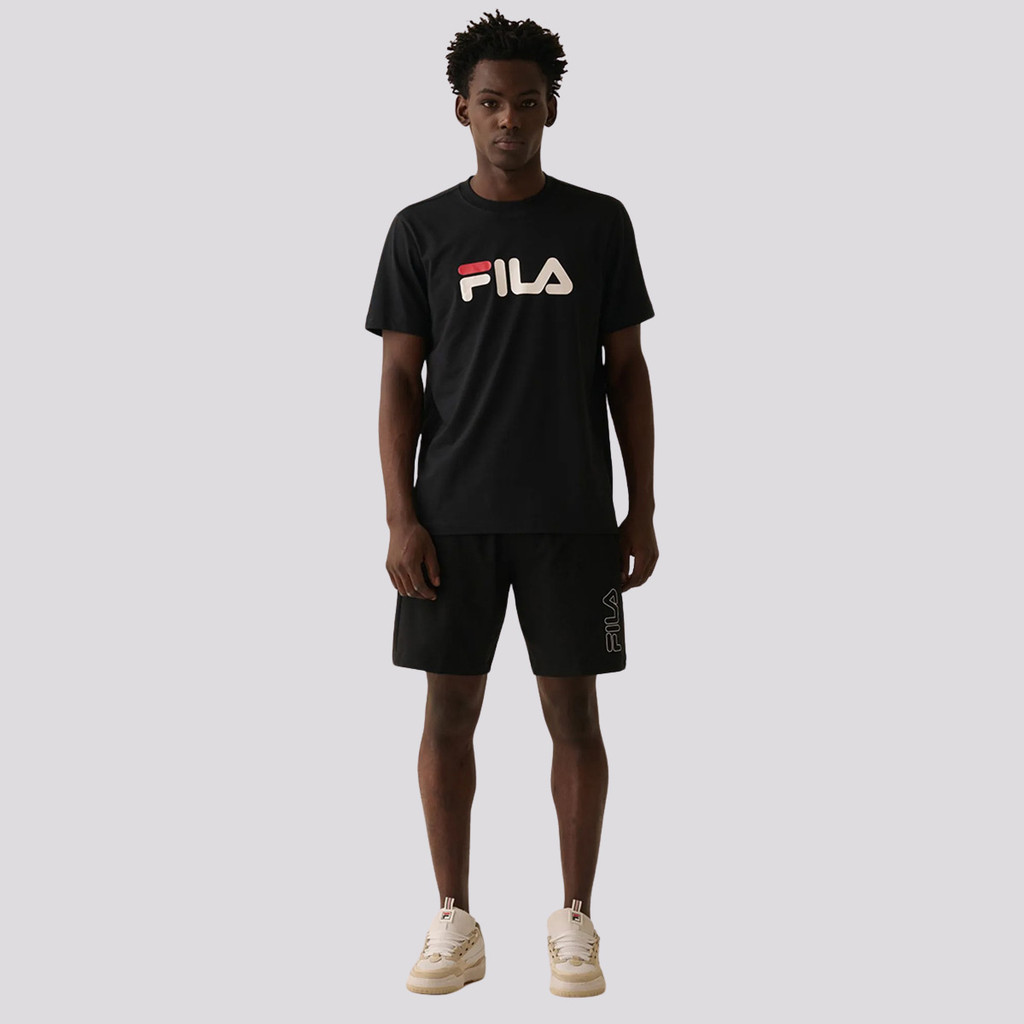 Bermuda Fila Outline Light Preto em Oferta na Shopee