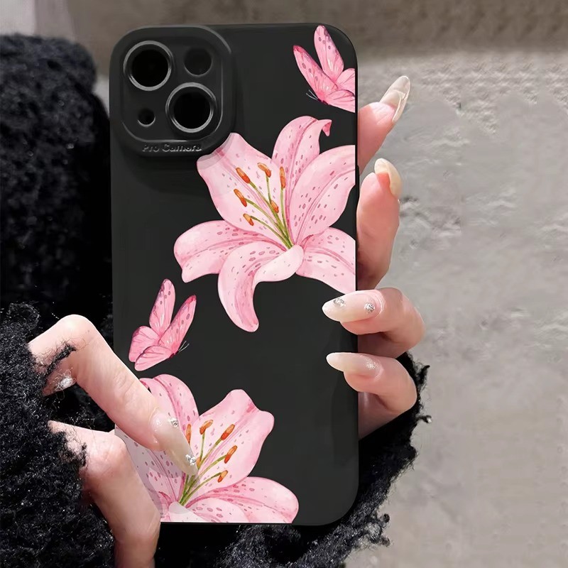 Rosa Hibisco Flor Caso Para Samsung S25 S23 S22 S21 Ultra S24 FE Plus A15 A35 A54 A06 A05 A55 A34 A16 A36 A52 Capa