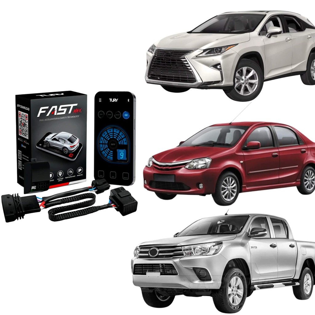 Módulo Variador de Avanço de Aceleração compat. c/ Hilux, Corolla, Prius, RX Tury - FAST_MAX_5.0A