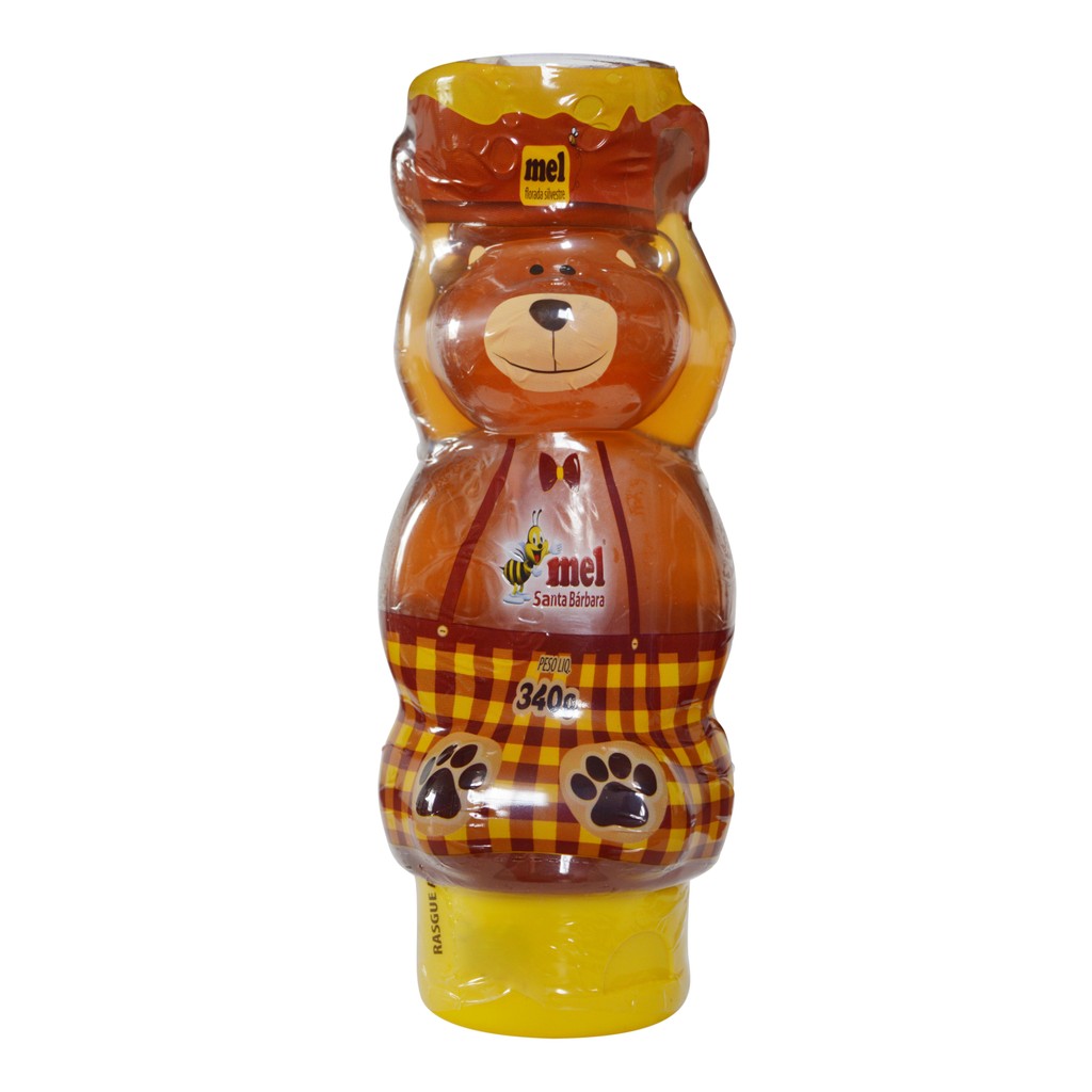 Mel Puro Silvestre Embalagem Ursinho 340g – Santa Bábara
