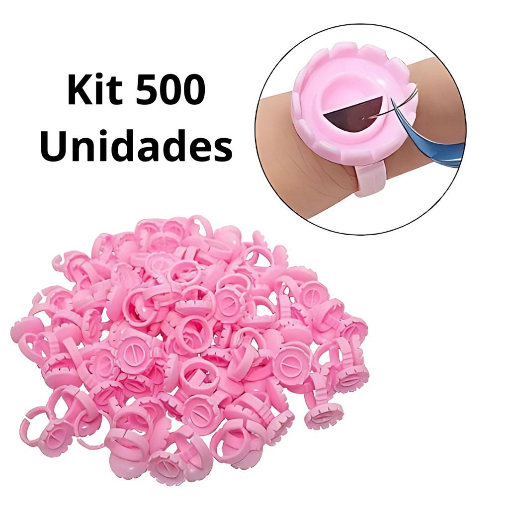 Kit 500 Anel Batoque Descartável com Divisórias para Design de Sobrancelhas em Oferta na Shopee