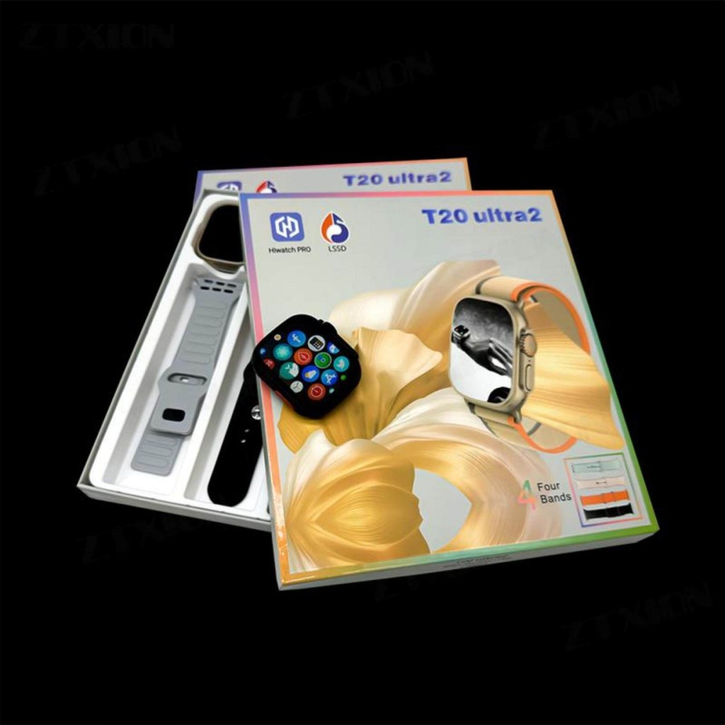 2025 Nova Compra T20 ULTRA 2 Smartwatch Relógio Inteligente Pitada Resposta Bluetooth Pulseira Esportiva Ultra2 Quatro P