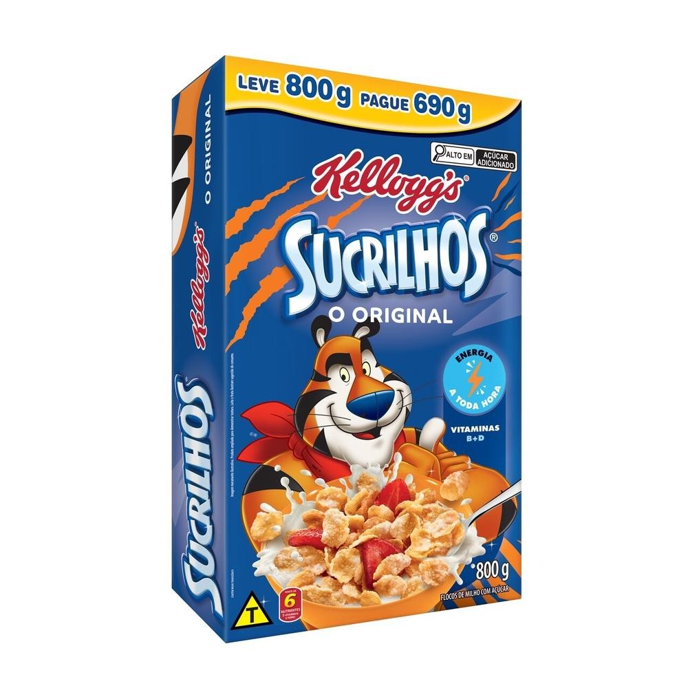 CEREAL SUCRILHOS ORIGINAL KELLOGGS LEVE 800G PAGUE 690G