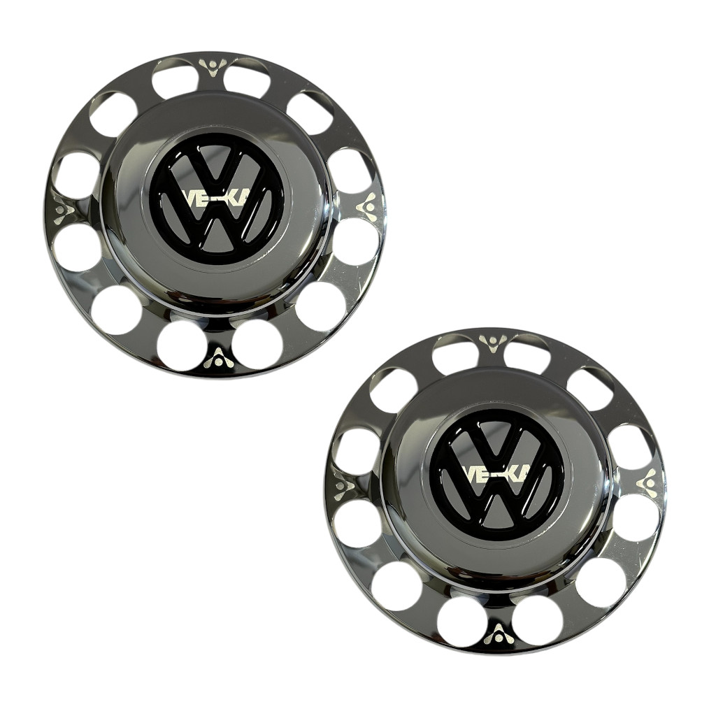 Par Sobre Tampa Cromada Cubo Tração VW Delivery Com Emblema em Oferta na Shopee