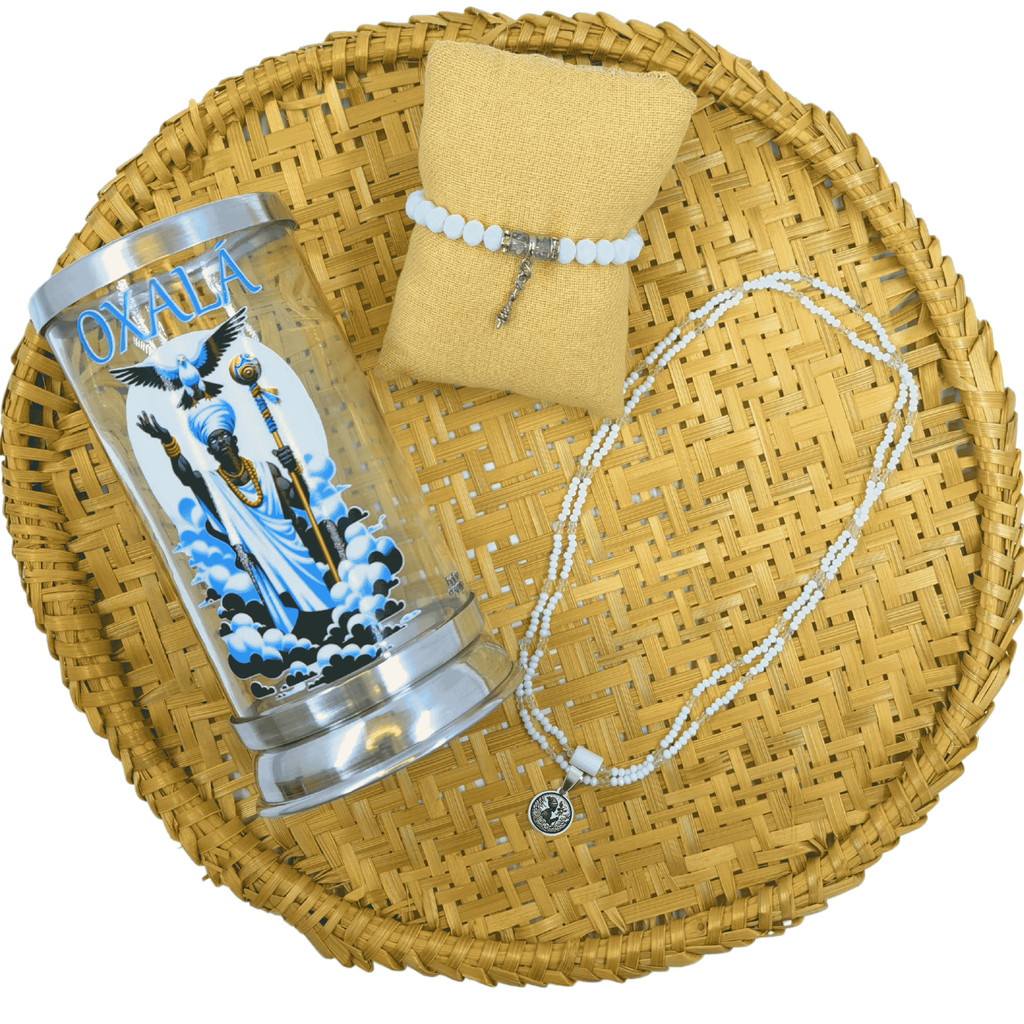 Kit Conexão Espiritual Orixá Oxalá Castiçal