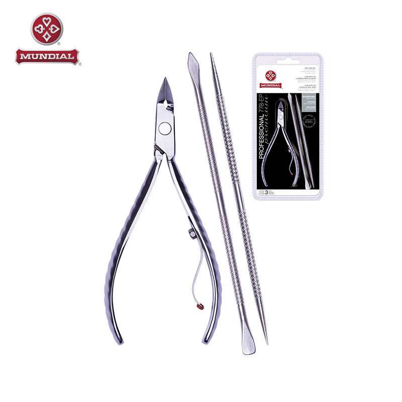 Kit Mundial Alicate Espátula e Palito 778 EP Professional Premiun - Mundial