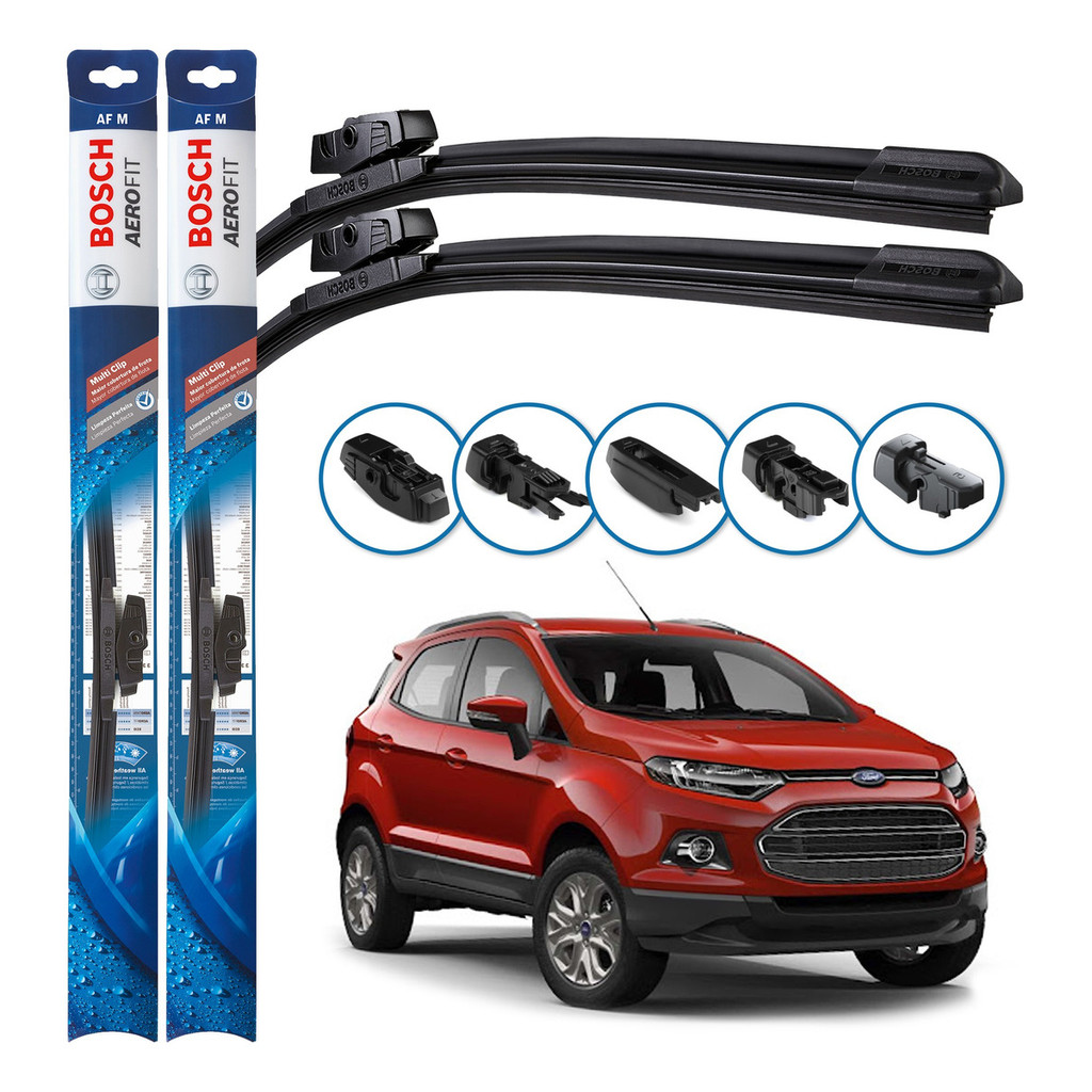 Par de Palhetas Limpador Parabrisa Multiclip Original Bosch Ford Ecosport 2013 A 2017 em Oferta na Shopee