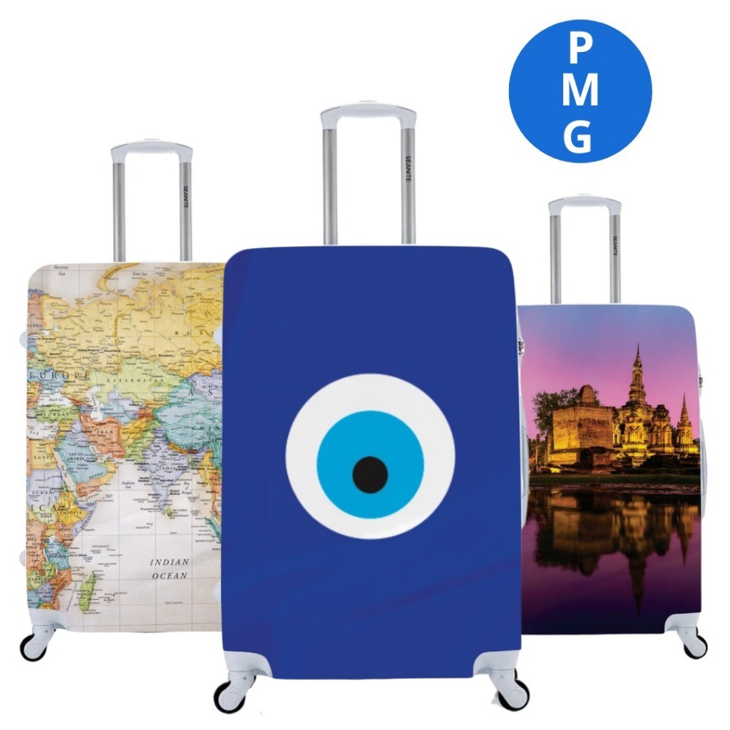Capas Protetora Para Mala Viagem Elástica Personalizada Diversos Modelos Tema Viagens em Oferta na Shopee