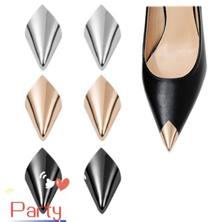 Festa 1 Par De Tampa De Ponta De Salto Alto , Protetor Sapato Antidesgaste De Metal Dedo Do Pé De Anti-Chute em Oferta na Shopee