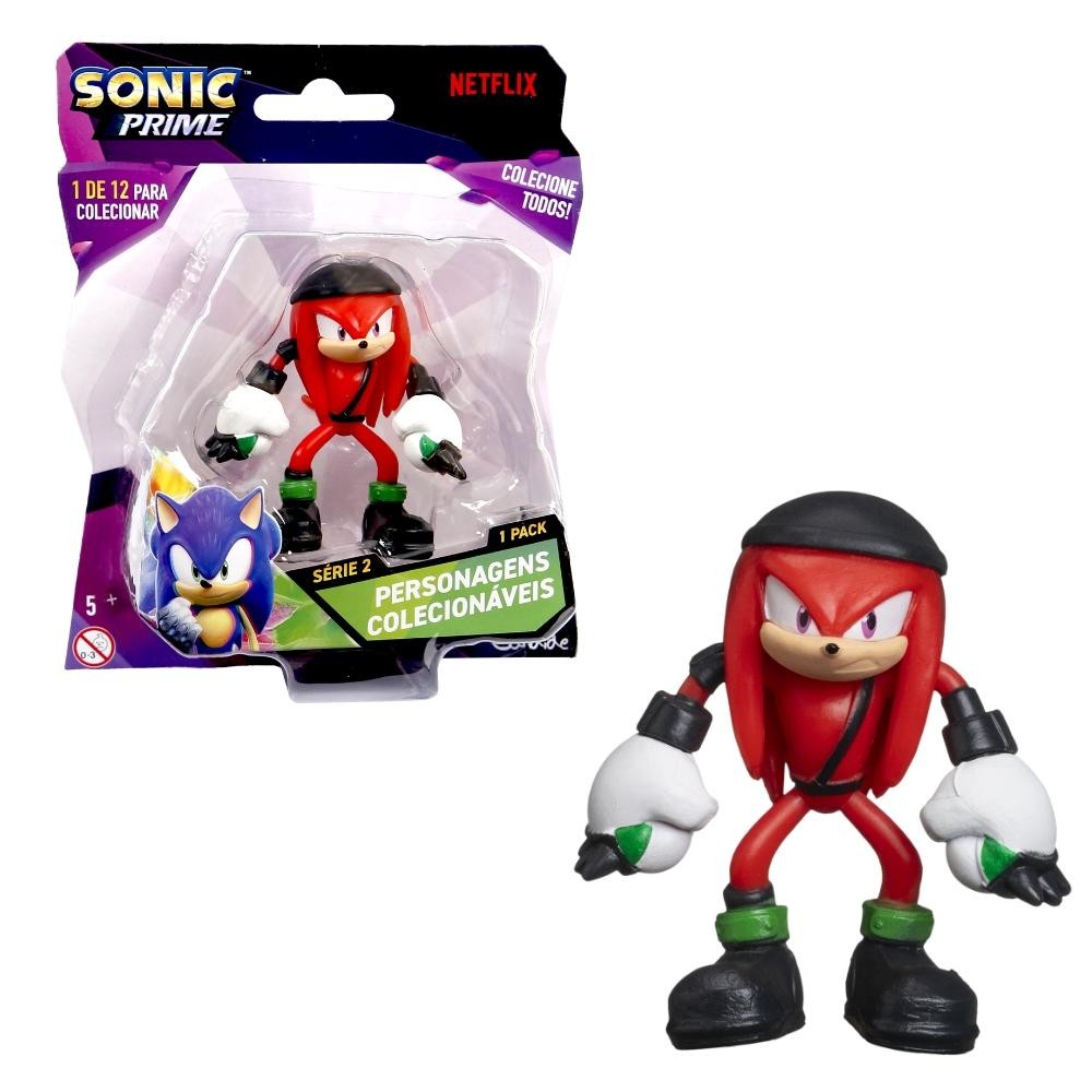 Boneco Colecionável 6,5cm Sonic Prime - Knucks - Hobbies & Collections