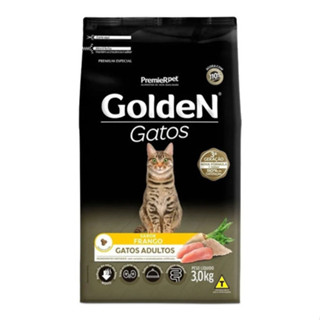 Ração Golden Gatos Adultos 3kg Sabor Frango Alimento Premium Especial Felino em Oferta na Shopee