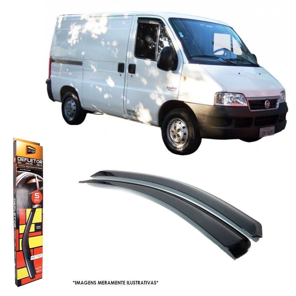 Calha de Chuva para Ducato 1997/2017 Boxer 2001/2014 Jumper 2001/2016 2 Portas TG Poli - 24019