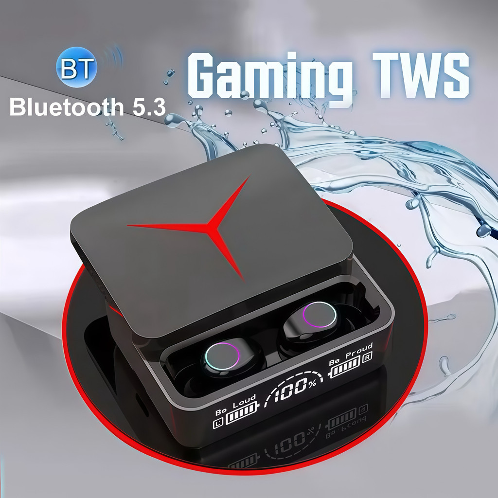 Fone De Ouvido Sem Fio Bluetooth 5.3 Hifi Stereo M90 Pro Gamer Esportivo Touch Case  alex