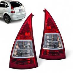 Lanterna Traseira Citroen C3 2006 2007 2008 2009 2010 2011 2012 Bicolor
