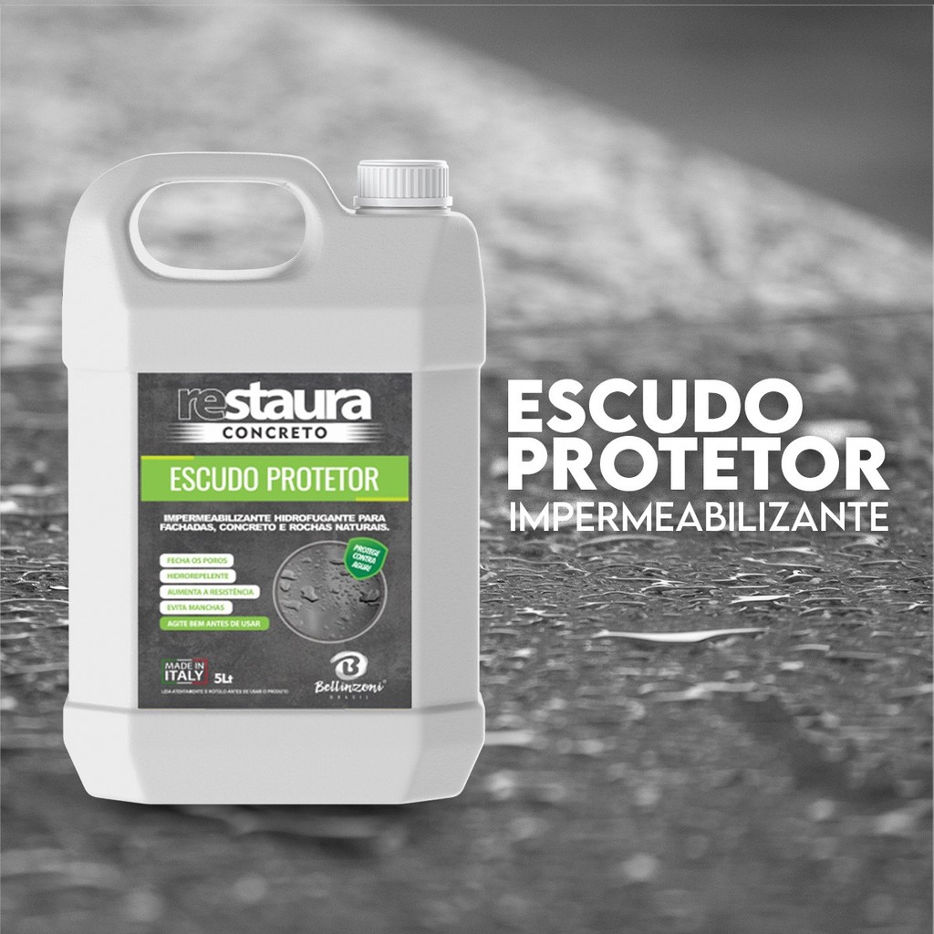Escudo Protetor 5L - Impermeabilizante hidrofugante | Fachadas, concreto e roch