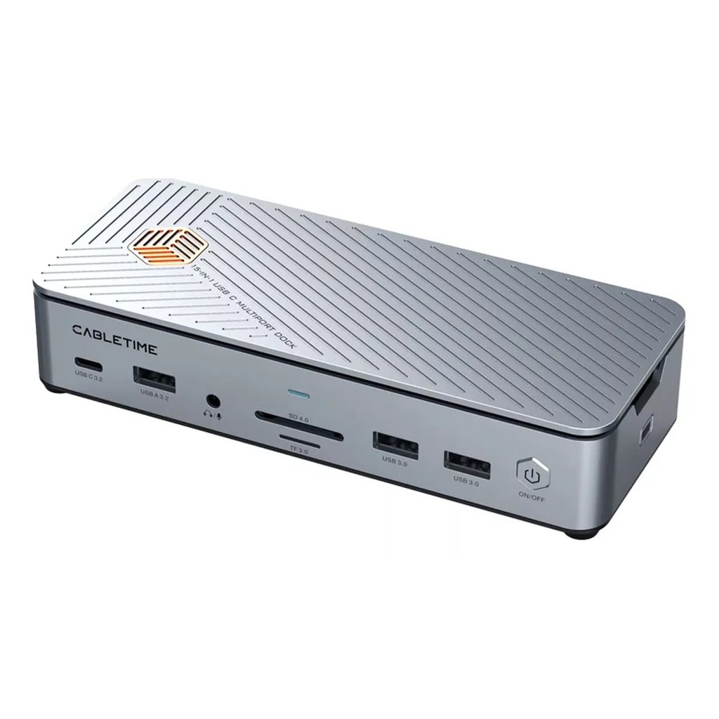 Dock Station 15 Em 1 Hdmi Dp 8k Rj45 Usb 3.2 Ssd Cabletime