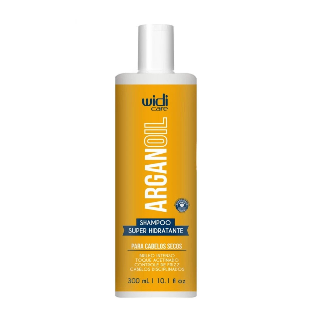 Shampoo Super Hidratante Widi Care Argan Oil Secos e Ressecados - 300ml em Oferta na Shopee