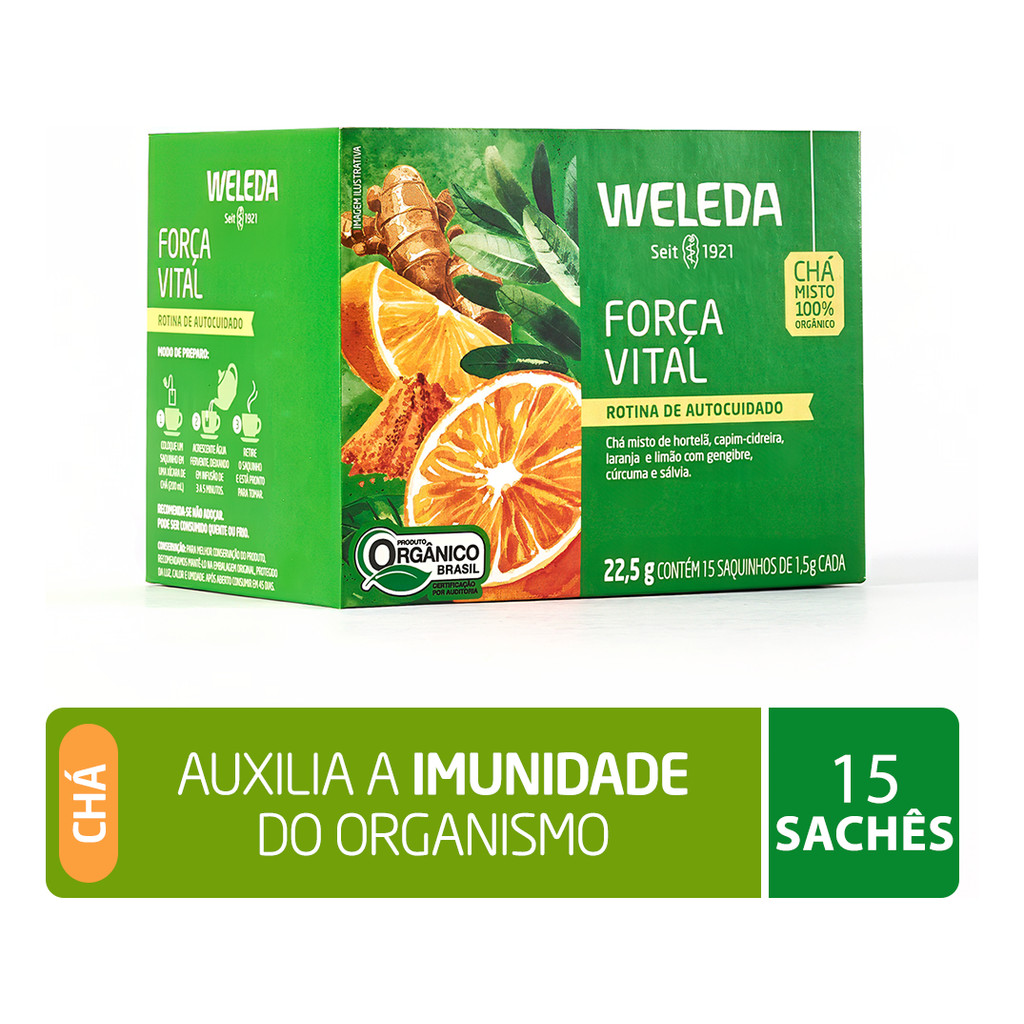 Chá Força Vital -weleda Com 15 Sachês