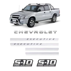 Kit Adesivos Faixas S10 Executive Chevrolet Turbo Eletronic