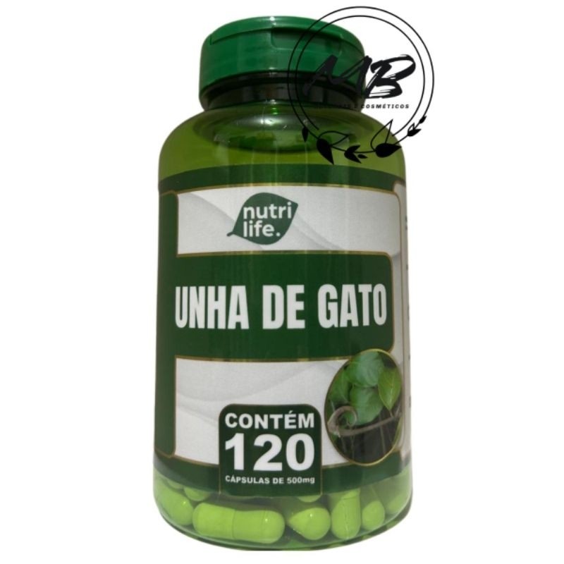 Nutri Life - Unha_de_gato 100%natural 1. 2 é 3 frascos de 120 cápsulas