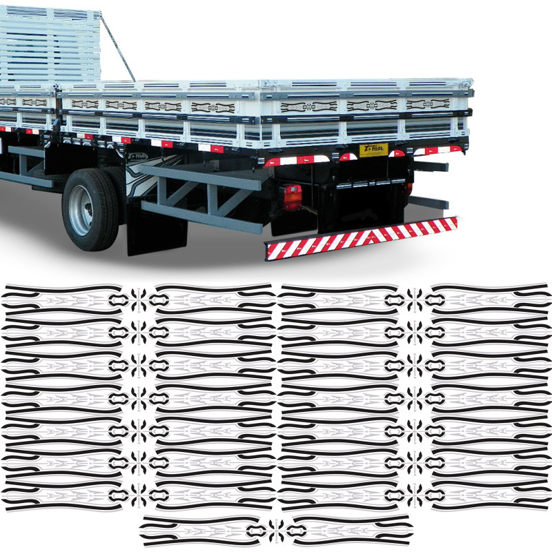 Kit Adesivos Carroceria Caminhão Universal Decorativo em Oferta na Shopee