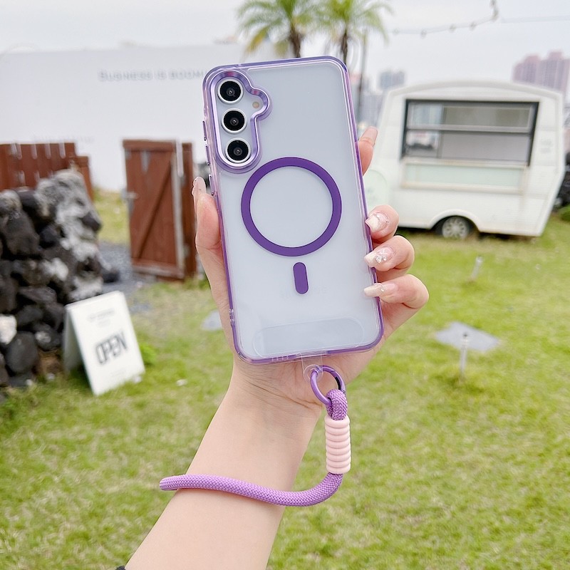 Capa Magnética De Carga Sem Fio Para Samsung A36 A56 A06 A16 A26 A15 A25 A35 A55 A14 A54 S24 S23 FE S25 Plus Ultra 5G Tr