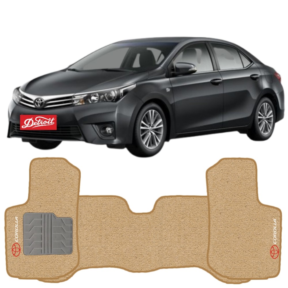 Tapete Toyota Corolla 2015 a 2017 Tevic TVTT9019B Carpete Pinado Bege