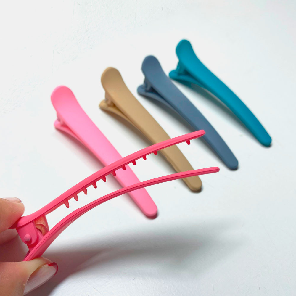 Kit Bico de Pato - Prendedores de cabelo Colorido com 4 Unidades /8 Unidades/12 unidades /16 Unidades Cores Sortidas