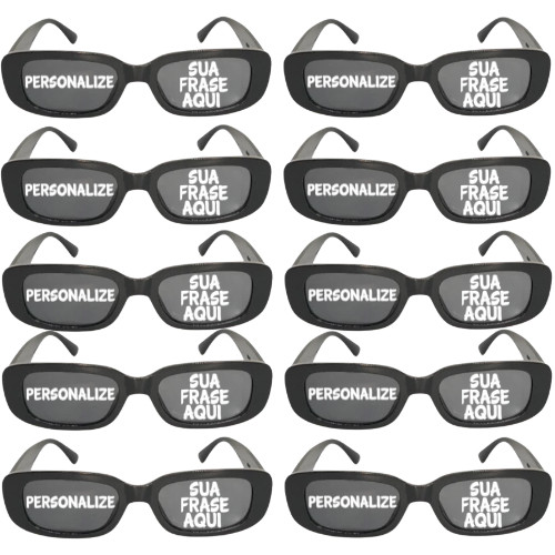Kit 10/15/20/30 Und Óculos Personalizado Tiktok Com Frase Para Festas Formatura em Oferta na Shopee