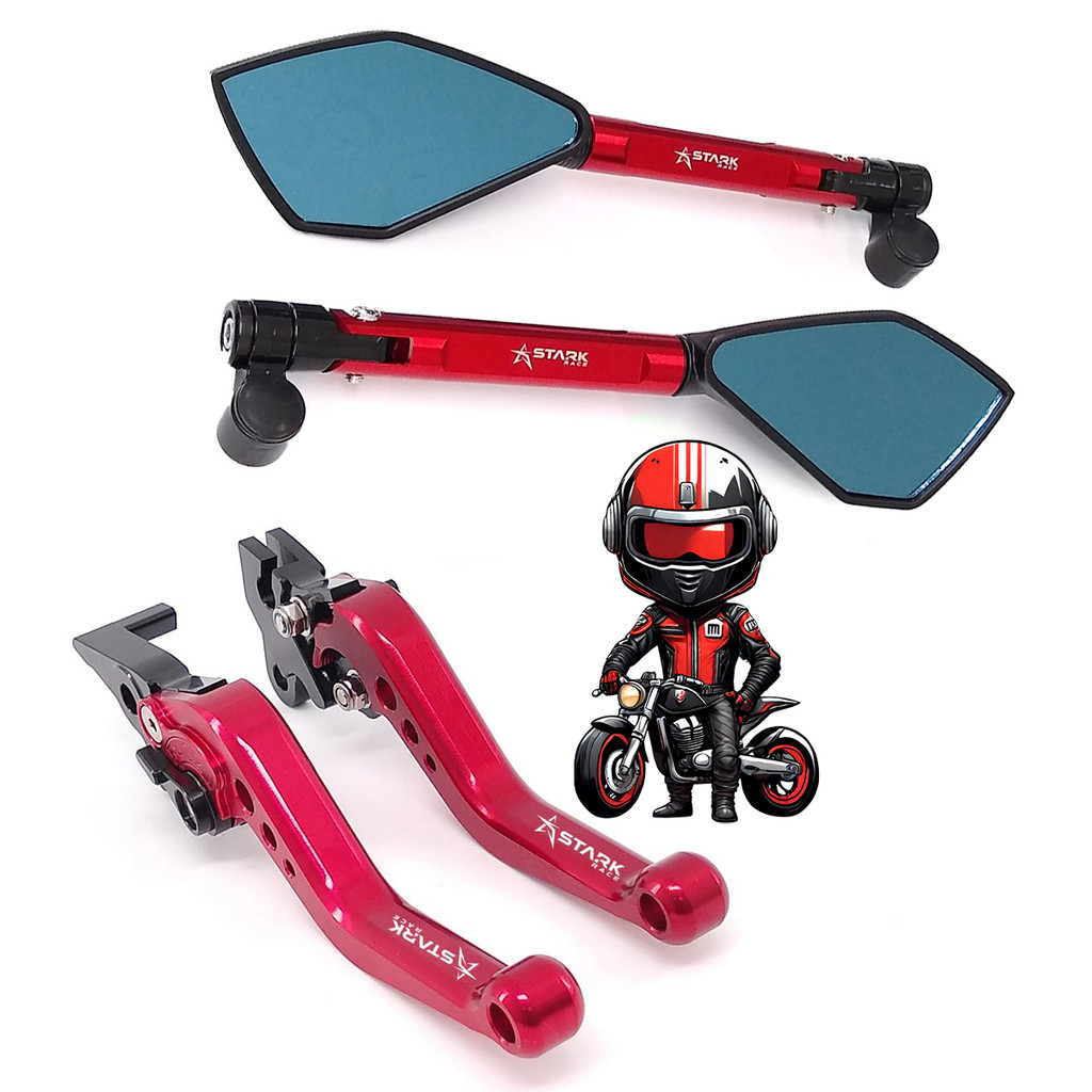 Kit Retrovisor Manete Lander 250 Motard X Ybr Factor 125