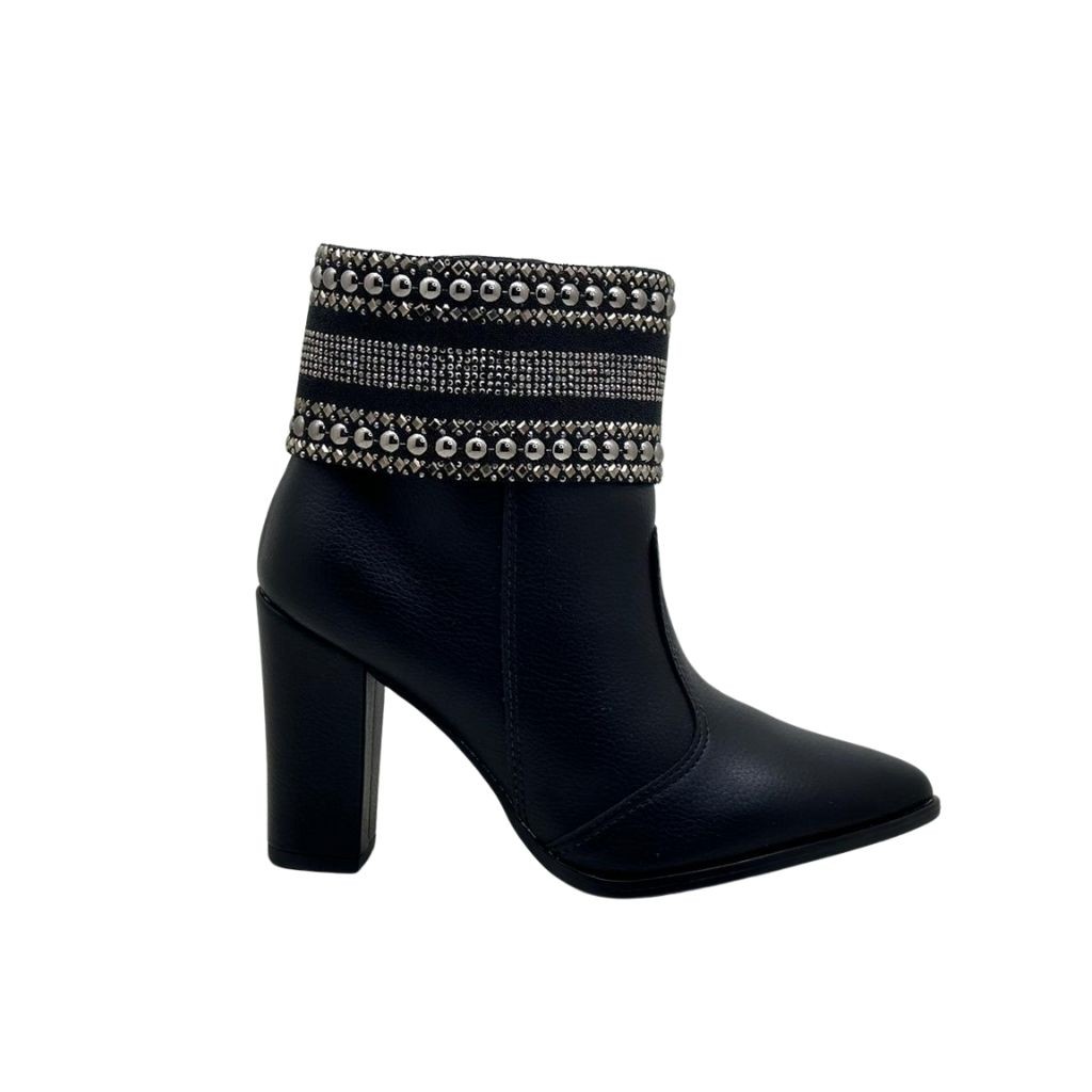 Bota Beira Rio Cano Curto Ankle Boot Salto Alto 9043.142