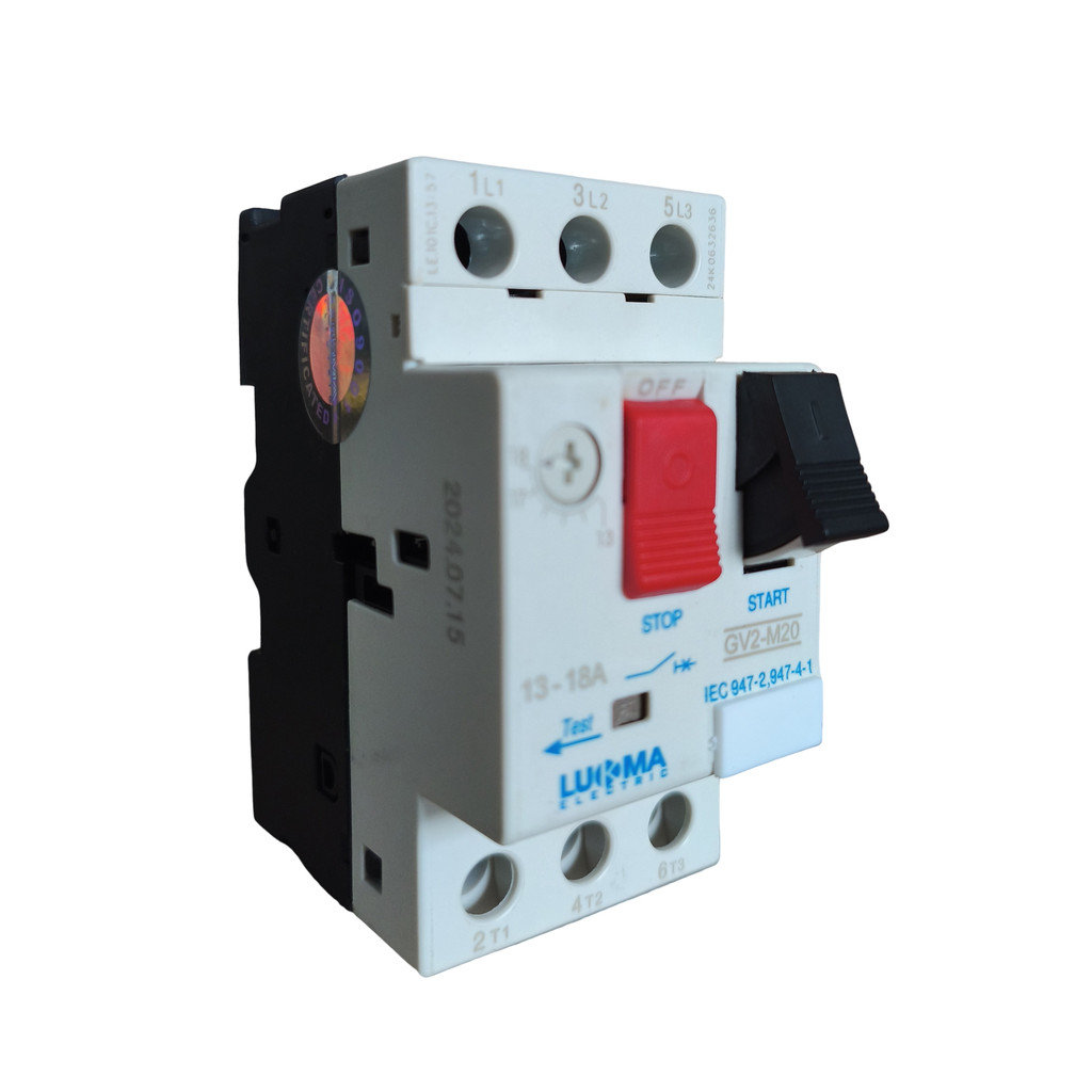 DISJUNTOR MOTOR GV2-M20 13 - 18A 13A A 18A PROTETOR MOTOR COMANDO TRIFÁSICO