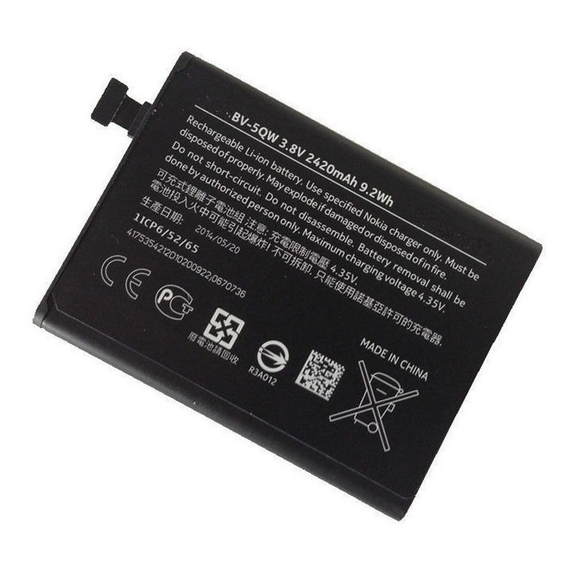 Bateria Nova Original Nokia Bv-5qw Lumia 930 N930 2420mah