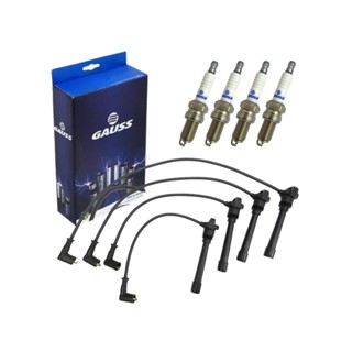 Kit Jogo 4 Cabo de Ignição E 4 Velas Para Fiat Palio Siena Doblo Gauss GC5021 GV8R02 em Oferta na Shopee