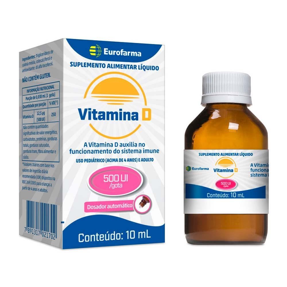 Vitamina D 500Ui Com 10Ml em Oferta na Shopee
