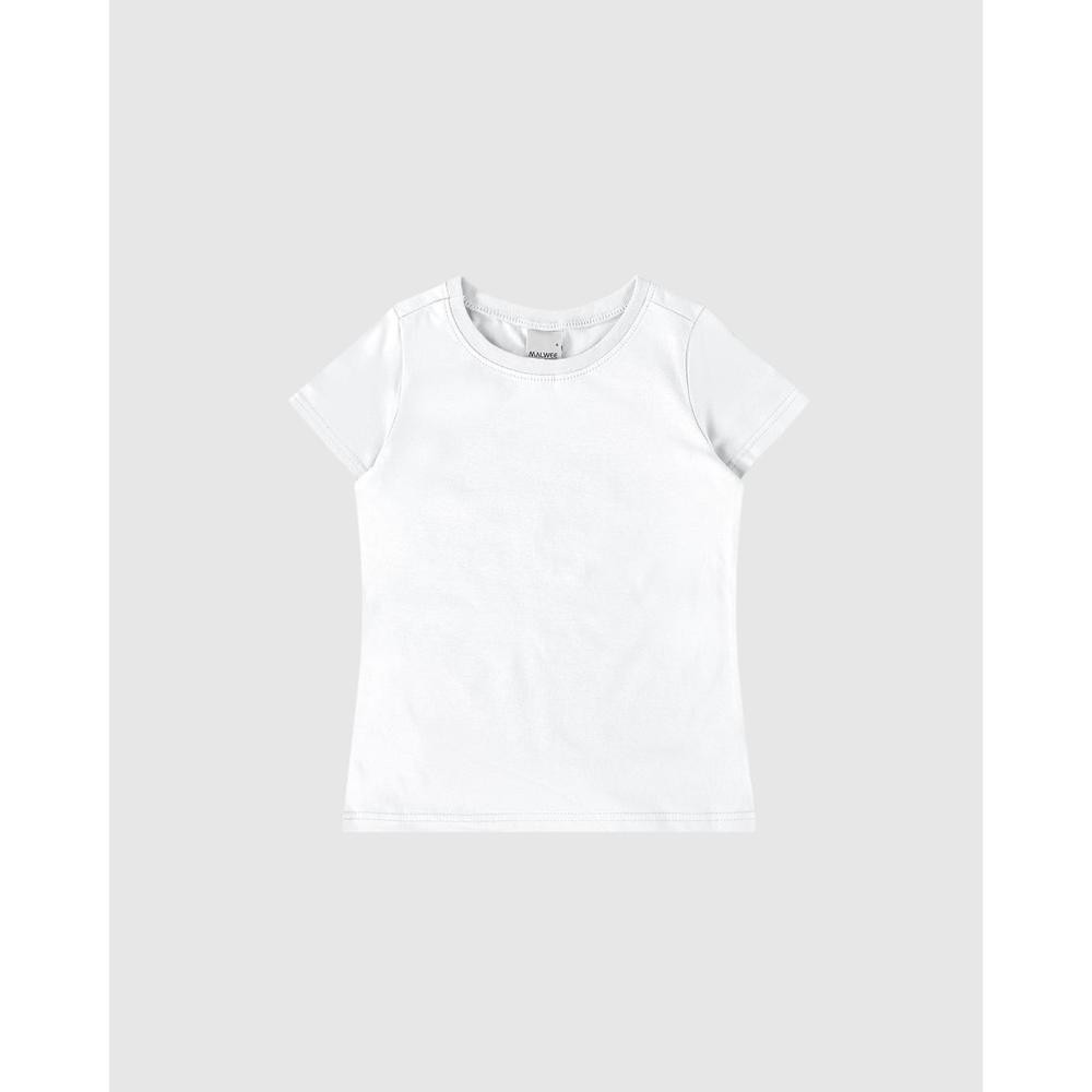 Blusa Infantil Menina Decote Redondo Em Algodão Malwee Kids em Oferta na Shopee