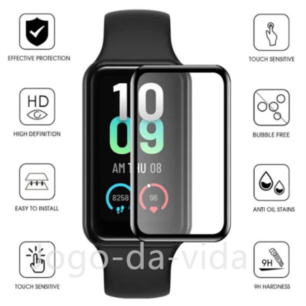 Película de NANO Gel 3D material composto Smartwatch De Tela Completo Para Amazfit Band 7